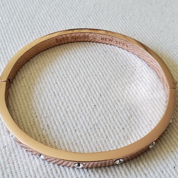 Kate Spade rose gold rhinestone bracelet - Picture 2 of 5